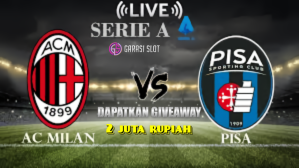 Pertandingan elite AcMilan vs Pisa