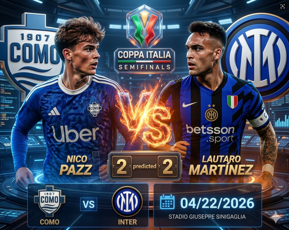 Inter Milan vs Como, Duel Sengit Semifinal Coppa Italia
